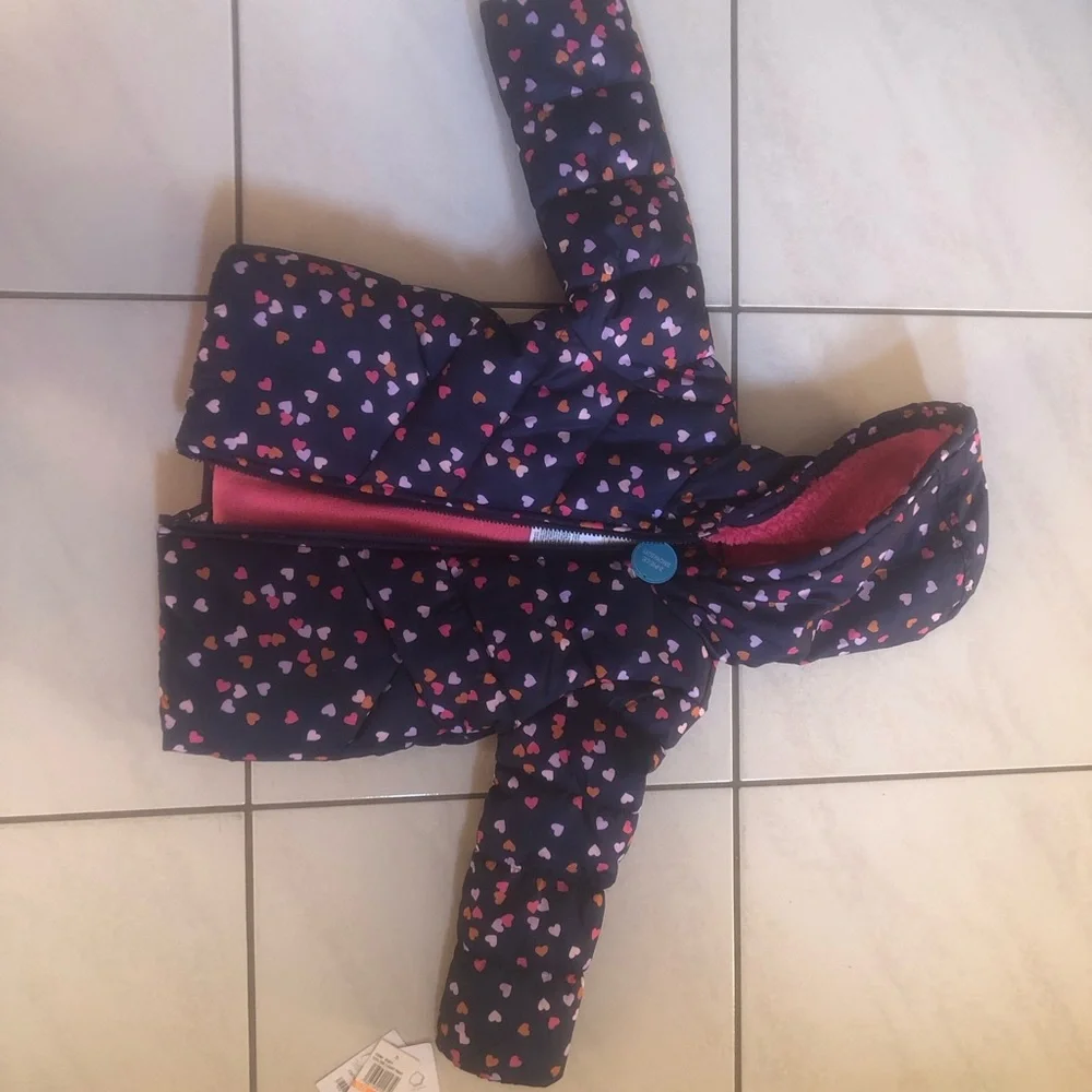Carter's 2 piece snowsuit. Girls. Winter coat and  snow bib overalls. Size: 4